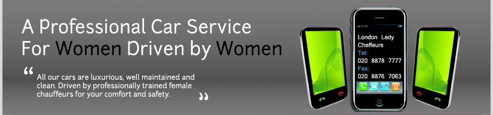 3 mobile phones with the message car service for women
